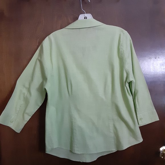 CHRISTOPHER & BANKS/ 3/4 SLEEVE BLOUSE/M - Picture 3 of 7